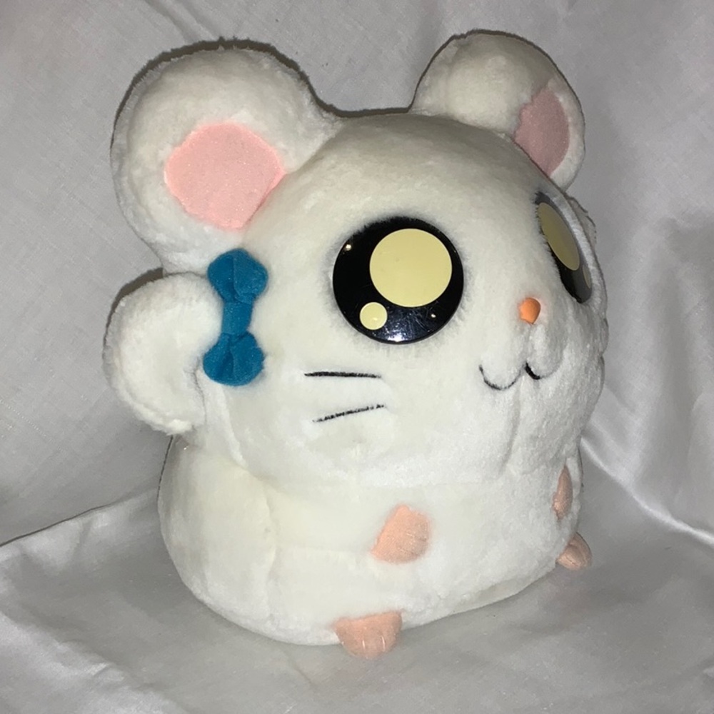 Hamtaro Bijou Ham-Ham Hamster Plush White and Pink 2002 Japanese Manga Anime - Picture 8 of 11
